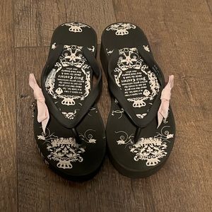 Vintage Juicy Couture, brown and pink platform sandals